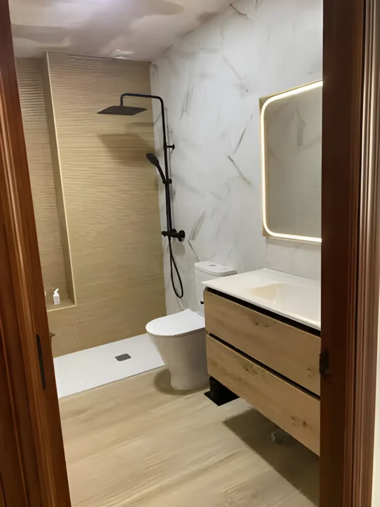 Reforma completa de baño realizada en Leganés